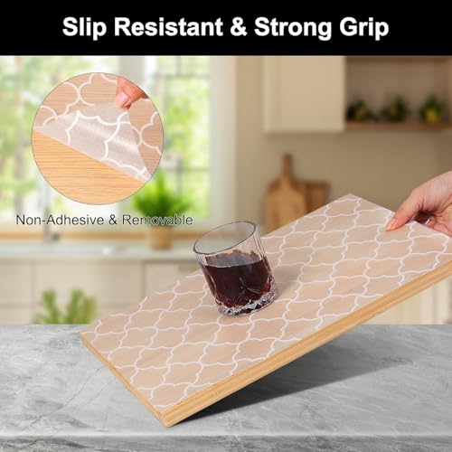 Image of EVA Food Grade Washable Anti Slip Mat /Sheet for Fridge, Shelf Liner, Table, Kitchen Drawer mat (3 Meter) (White Grid)