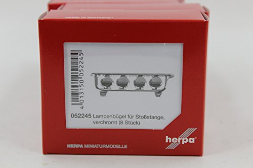 Crochet Lampadaire Herpa 052245 Chromé pour Décor de Diorama Routier et Maquettes