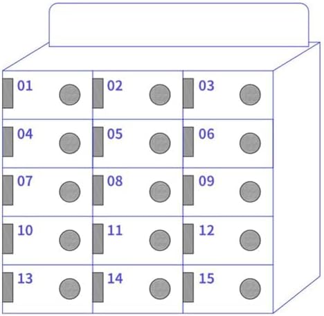 Acrylic Mobile Phone Storage Locker - 80-Slot Secure Organizer for Classroom, Office, School & Factory Employees - Keyed Access for Enhanced Security