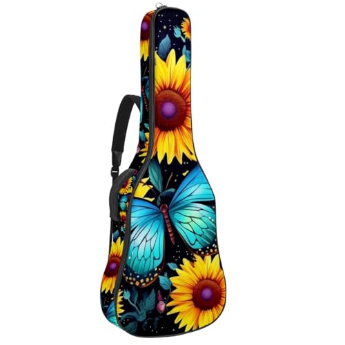 JRHEJTFZ Housse pour guitare acoustique de 1,9 cm d’épaisseur – Imperméable – Durable et élégant – Motif tournesol, papillon et galaxie, Multicolore 5., 42.9×16.9×4.7 in, Motif imprimé tendance - Les Beatles, Paul McCartney, John Lennon, RIngo Starr, George Harrison JRHEJTFZ Housse pour guitare acoustique de 1,9 cm d'épaisseur - Imperméable - Durable et élégant - Motif tournesol, papillon et galaxie, Multicolore 5., 42.9x16.9x4.7 in, Motif imprimé tendance