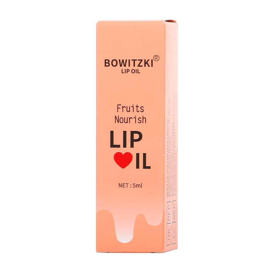 Bowitzki Lip Oil Glow Gloss Non Sticky Hydrating Transparent Tinted Nourishing Balm Moisturizing Repairing Blue lotus Extract Tocopherol Squalane (Berry), image 7