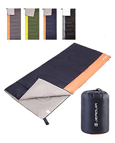 Sleeping Bag for Kids Adults Boys Girls Youth, Cold&Warm Weather, Backpacking Ultralight Lightweight Compact Waterproof for Camping Hiking - (Summer, Spring, Fall) - 50 Degree