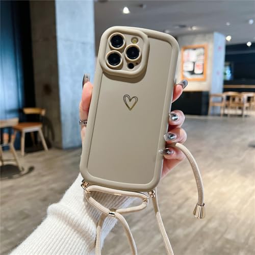 Coque silicone cordon iPhone 17 et 16 Pro Max pour garder les mains libres en festival ou shopping