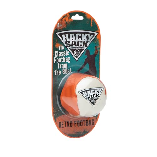 Image of The Original Hacky Sack Footbag Core 70s, 80's Toys - Material Bag - Hacky Ball, Foot Bag Kick Sack, Indoor and Outdoor Toys for Kids and Adults - Hacking a Sack, Kids Toys, Ages 8+