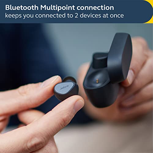 Image of Jabra Elite 4 True Wireless Earbuds - Active Noise Cancelling Headphones - Discreet & Comfortable Bluetooth Earphones, Laptop, iOS and Android Compatible - Navy
