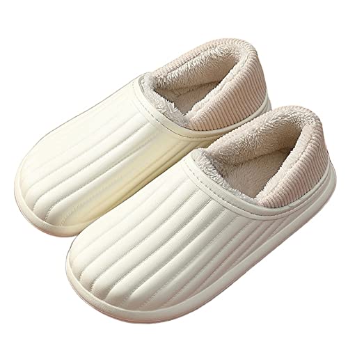 Pantoufles chaudes imperméables pour femme : chaussons de maison douillets