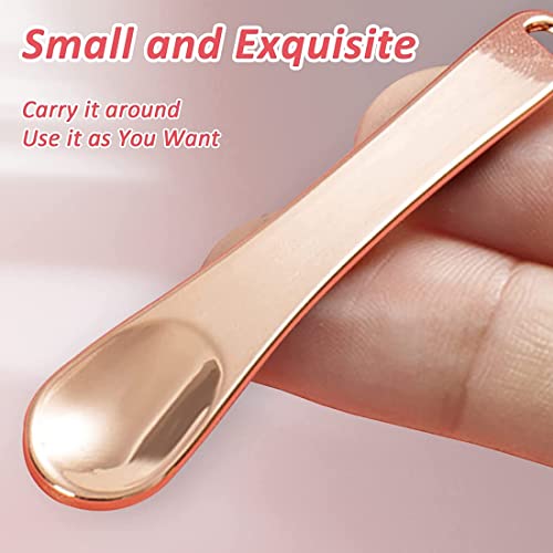 WeddHuis 4PCS Mini spatola per trucco in metallo