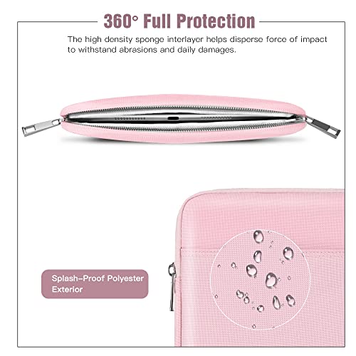TiMOVO 9-11" Tablet Sleeve Bag for iPad 11-inch A16 2025, iPad 10.9"/10.2", Ab-Pink, 9-11 Inch - Image 4