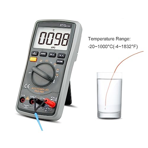 Voltmètre multimètre numérique pour tester fréquence diode et température DELURA - 2