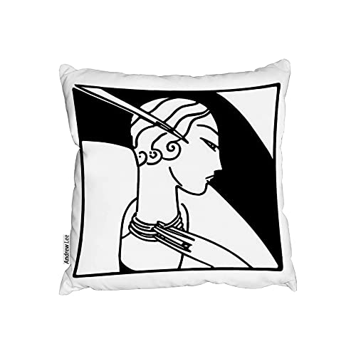Coussin Art Deco Woman 60 x 60 cm Cover