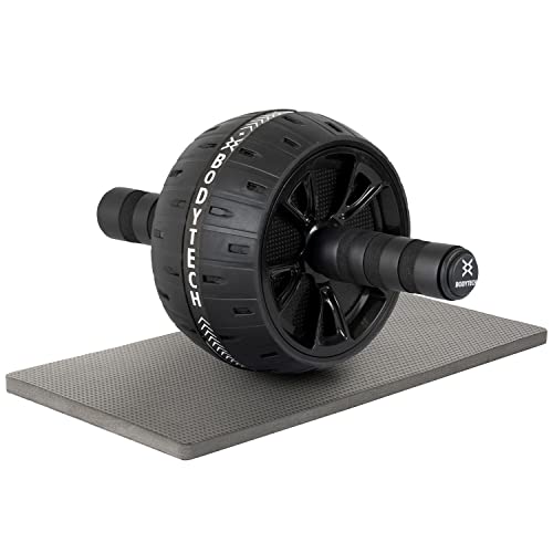【Amazon.co.jp限定】ボディテック(Bodytech) パーフェクト 腹筋ローラー 膝保護マット付き 耐荷重200kg エクササイズ アブホイール BTS02CM022 ブラック