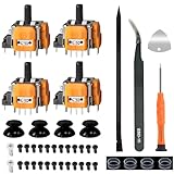 HLRAO 4pcs Hall-Effect Joysticks Replacement for DualSense PS5 Controller,3D Analog Sensor Module for PS5 Joystick Thumb Stick Controller Accessories Parts with Repair Tools