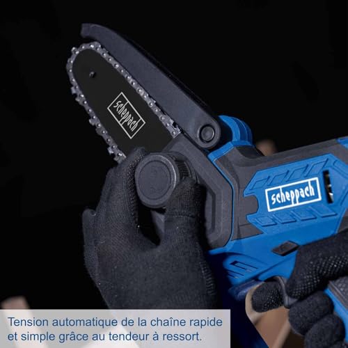 Mini tronçonneuse IXES 20V pour élagage rapide avec guide 5 pouces - 5