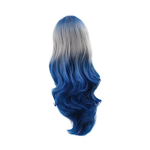 Perruque bouclée sans nœuds cheveux synthétiques doux dégradés