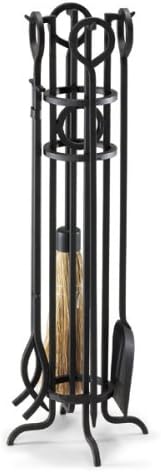 Black Pilgrim Home and Hearth 19004 Arts and Crafts Fireplace Tool Set, 29″, 16 lbs