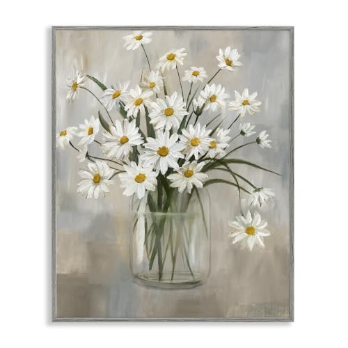 'Potted Daisy Bloom Bouquet'| Framed Giclee Art