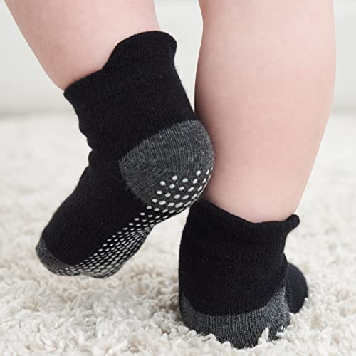 image for ZAPLES Baby Non Slip Grip Ankle Socks with Non Skid Soles for Infants 