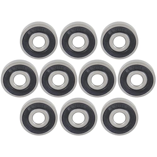 KABOBEARING 10 Pcs 626-2RS Double Rubber Seal Bearings 6x19x6mm ABEC-5 Z3V3 High Speed Sealed Miniature Bearings.