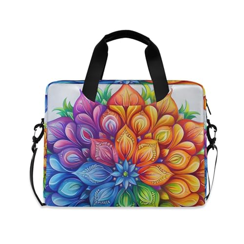 Funda Maletín para Laptop Mandala Rainbow 13 a 15.6 pulg
