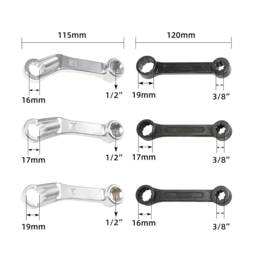 Juego de llaves soporte motor Mercedes Benz 16 mm 19 mm extractor 6