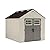 Suncast 8' x 10' Heavy-Duty Resin Tremont Storage Shed, Sand