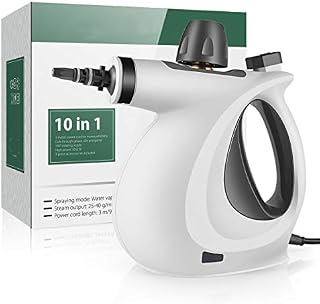 Dr. Purifier Chemical-Free Home, Auto, Patio, More  (Gray) Handheld Pressurized Steam with 9-Piece