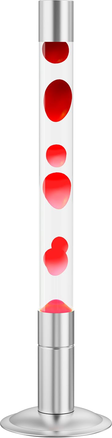 LKUA 30-Inch Relaxing Liquid Motion Lamps,Magma Lamps, Home Decor Living Room Office Bedroom Lamp for Adults (White Water Red Wax)