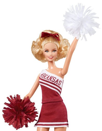 Muñeca Barbie Collector University of Arkansas miniatura 2