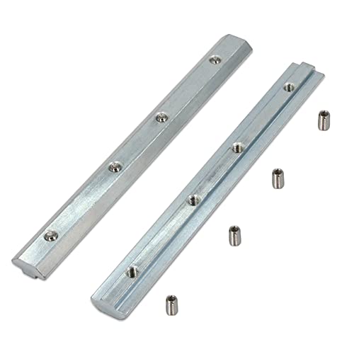 Zeberoxyz 4pcs Straight Line Connector Length 7.1inch Joint Bracket with M6 Screws for 4040 Series T Slot 8mm Aluminum Extrusion Profile (4040 Series Straight Brackets-Silver) - Image 4