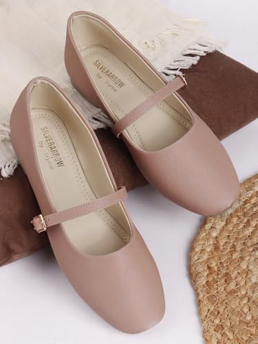 Image of SilverArrow Womens Lvory Bloom Women's Shoes|Bellies with Buckle Closure|Casual Wear