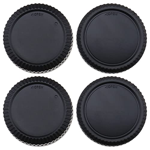 YINETTECH Juego de 2 tapas de cuerpo delantero y tapa de lente trasera compatible con cámara DSLR Fuji X Mount X T4 X T3 X T2 X T1 X T30 X T20 X T10 X H1 X T200 X T100 X PRO 3