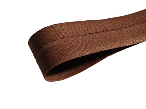 ILC MERCERIE PARADIS Biais Uni 30 mm x 1,50 mètres - Ruban Accessoires de Couture Uni - Vendu par 1,50 mètres (Marron) Cover