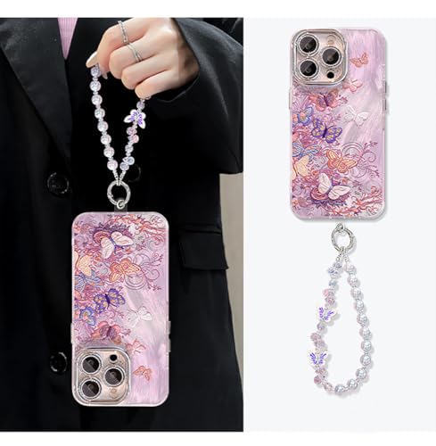 Coque iPhone 16 Pro Max fleurie évite les rayures avec son pare-chocs