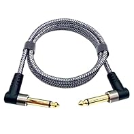 Pure copper core provides maximums conductivity and durability, this guitar pedal cable can transfer high purity sound signals with minimal loss. Nylon braid improves the tensile strength of the cable and protects the cable in good condition and avoi...