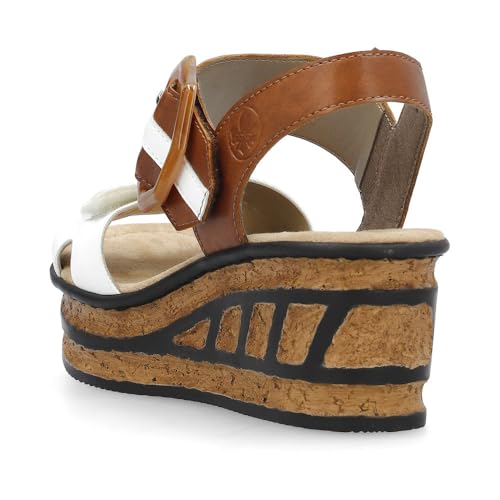 Rieker 68176 Rose Women's Wedge Sandals3