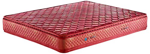 Image of 6 inch Double Size Spring Mattress (Red and Gold, 72 x 48 x 6)