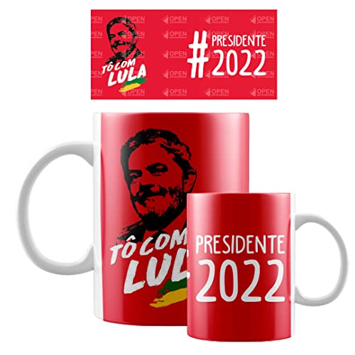 Caneca Lula Presidente 2022 PT Xícara Juntos com Lula