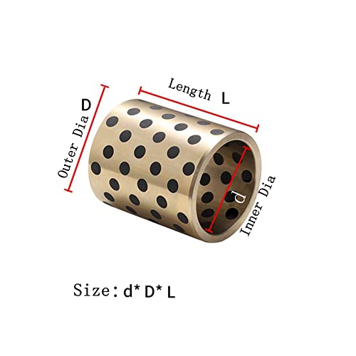 Bague en cuivre-graphite autolubrifiante 45mm palier lisse JDB sans huile bague de friction