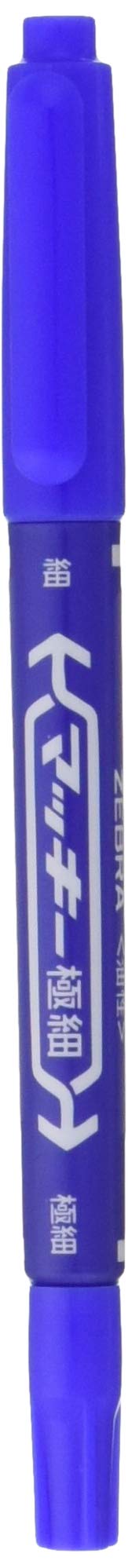 Zebra permanent marker McKee extra fine B-MO-120-MC-BL blue 10 pieces