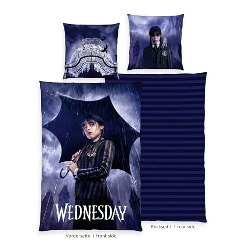 Herding Wednesday Bed Linen, Pillowcase Approx. 80 x 80 cm, Duvet Cover Approx. 135 x 200 cm, with Branded Zip - Image 2