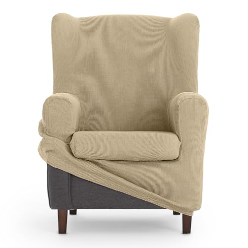 Fundas de sofa elasticas de alta resistencia para sillon orejero Ulises 8