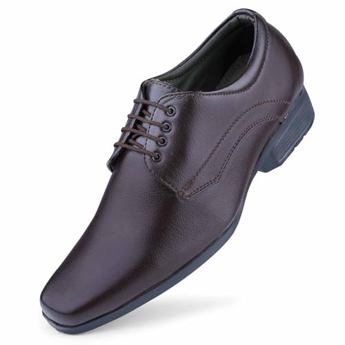 Image of DOCTOR EXTRA SOFT Men's Black Formal Shoes- Classic Office Business Dress Shoes, Slip On & Lace Up Style, Lightweight Cushioned Sole, Non-Slip Professional Work, Wedding,Party & Casual Footwear D-851
