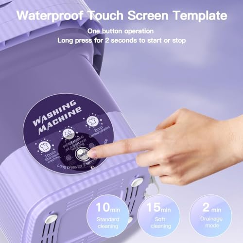 IKERIA-SeMi-AuToMa-TiC FoLdInG 9L SmAlL MiNi WaShInG MaChInE WiTh DrYeR DeEp CLeAnInG FoR UnDeRwEaR WaShINg MaChInE3 (AB5) 3 41gKDZE GAL