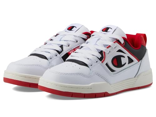 Champion 5 On 5 Lo (Big Kid) White/Black/Scarlet/Chalk 5.5 Big Kid M