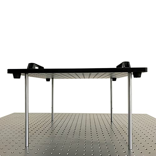 Optische Platte, flache Aluminium-Waben-Steckplatine, experimentelle Vibrationsisolation, Plattform, Werkbank, M6, Gewindebohrungen (100 x 300 x 12 mm)
