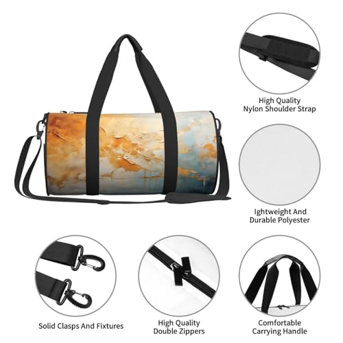 Travel Duffle Bag Weekender Bags For Men Women With Shoe Compartment Large Capacity Weekender Overnight Bag Painting Carry On Tote Bags Sport Gym Bag For Travel Yoga4