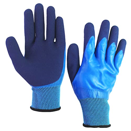 Yardwe Waterproof Anti-slip Paddling Gloves for Fishing Gardening Fish Gloves Portable Fadeless Reusable