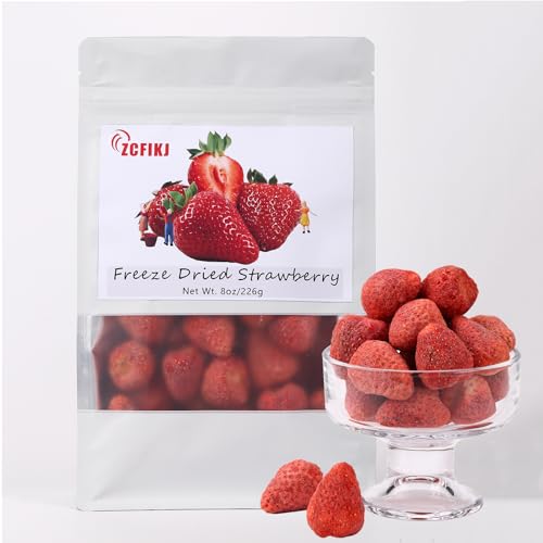 Whole Freeze-Dried Strawberries 8oz/226g | Premium Frozen Dried strawberry |
