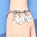 DlaeKua Christian Gifts Stainless Steel Bracelet Baptism Gift for Women Men Religious Bracelet Goddaughter Presents from Godmother Godfather First Baptism Faith Gifts for I Left It in the Water