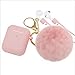 Produktbild Geeignet für Airpods1-3 Generation Silikonschutzhülle, Apple Bluetooth Kopfhörerabdeckung Haarball Schlüsselbund Schutzhülle (Typ A, pink)